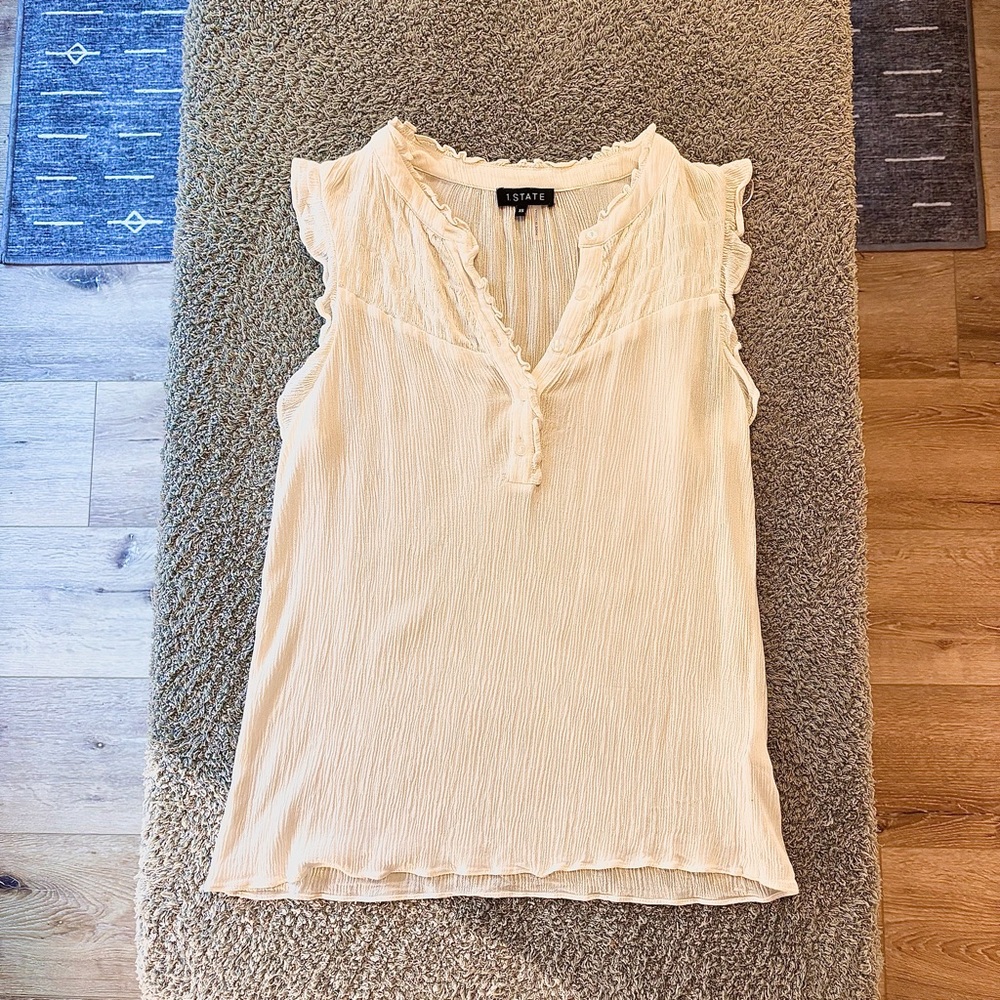 1. STATE ruffled blouse XS